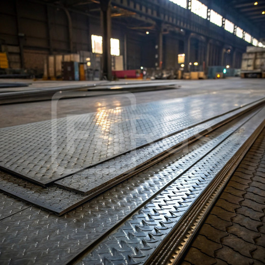 Лист алюминиевый рифленый квинтет 1,6х1200 мм АМг6 ТУ 1-801-20-2008