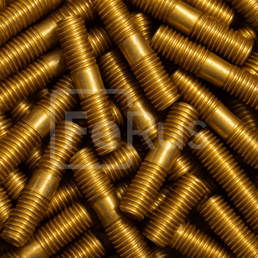 Шпилька латунная М10 шаг резьбы 1,5 мм ЛС59-1 ГОСТ 1759.0-87